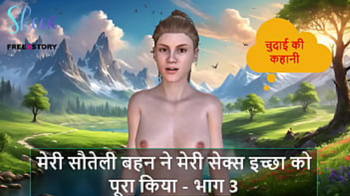 मेरी सौतेली बहन ने मेरी यौन इच्छाओं को हिंदी ऑडियो नैरेटिव में संतुष्ट किया।